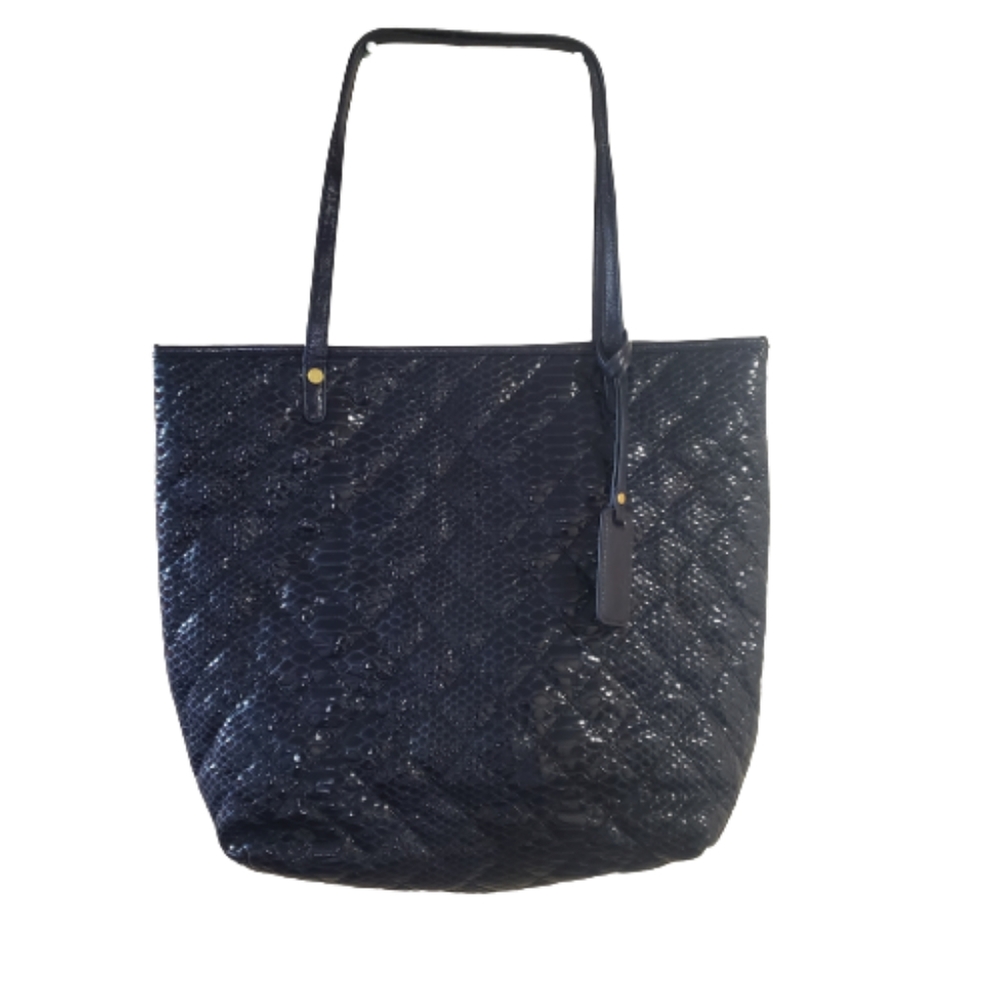 Navy blue handbag